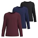 Girls Long Sleeve Athletic Performance T-Shirts 3-Pack