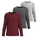 Girls Long Sleeve Athletic Performance T-Shirts 3-Pack