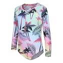 Girls Long Sleeve Rash Guard One Piece Swimsuit Kids UPF 50+ Sun Protection Swimwear Rainbow Striped Bathing Suit 3-14 Years
