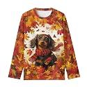 Girls Long Sleeve Shirts Casual Crewneck Soft T-shirts for Girls 3-16 Years Old
