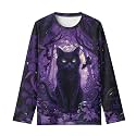 Girls Long Sleeve Shirts Casual Crewneck Soft T-shirts for Girls 3-16 Years Old