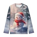 Girls Long Sleeve Shirts Casual Crewneck Soft T-shirts for Girls 3-16 Years Old