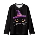 Girls Long Sleeve Shirts Casual Crewneck Soft T-shirts for Girls 3-16 Years Old