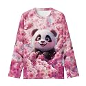 Girls Long Sleeve Shirts Casual Crewneck Soft T-shirts for Girls 3-16 Years Old