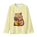 Girls Long Sleeve Shirts Casual Crewneck Soft T-shirts for Girls 3-16 Years Old