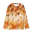 Girls Long Sleeve Shirts Casual Crewneck Soft T-shirts for Girls 3-16 Years Old