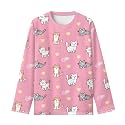 Girls Long Sleeve Shirts Casual Crewneck Soft T-shirts for Girls 3-16 Years Old