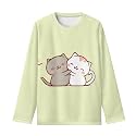 Girls Long Sleeve Shirts Casual Crewneck Soft T-shirts for Girls 3-16 Years Old