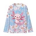 Girls Long Sleeve Shirts Casual Crewneck Soft T-shirts for Girls 3-16 Years Old