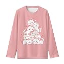Girls Long Sleeve Shirts Casual Crewneck Soft T-shirts for Girls 3-16 Years Old