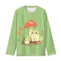 Girls Long Sleeve Shirts Casual Crewneck Soft T-shirts for Girls 3-16 Years Old