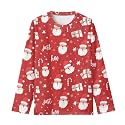 Girls Long Sleeve Shirts Casual Crewneck Soft T-shirts for Girls 3-16 Years Old