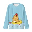 Girls Long Sleeve Shirts Casual Crewneck Soft T-shirts for Girls 3-16 Years Old