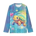 Girls Long Sleeve Shirts Casual Crewneck Soft T-shirts for Girls 3-16 Years Old