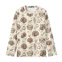 Girls Long Sleeve Shirts Casual Crewneck Soft T-shirts for Girls 3-16 Years Old