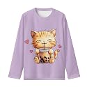 Girls Long Sleeve Shirts Casual Crewneck Soft T-shirts for Girls 3-16 Years Old
