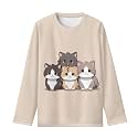 Girls Long Sleeve Shirts Casual Crewneck Soft T-shirts for Girls 3-16 Years Old