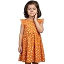 Girls Multi-Style 100% Cotton Soft Feel Frock Dresses [2-8 Yrs], Frills &amp; Bow Pattern [Mix-N-Match], Floral Abstract Prints, Kids Casual Wear