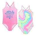 Girls One Piece Bathing Suit Mermaid Printed