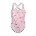 Girls One Piece Bathing Suit,Slim-Fit Ruffle Strap Swimsuit with Adjustable Strap Quick Dry Summer Beach Swim Suit