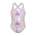 Girls One Piece Bathing Suit,Slim-Fit Ruffle Strap Swimsuit with Adjustable Strap Quick Dry Summer Beach Swim Suit