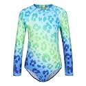 Girls One Piece Rash Guard Long Sleeve Swimsuits for Girls UPF 50+ Sun Protection Bathing Suits 3-16 Years