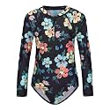 Girls One Piece Rash Guard Long Sleeve Swimsuits for Girls UPF 50+ Sun Protection Bathing Suits 3-16 Years