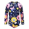 Girls One Piece Rash Guard Long Sleeve Swimsuits for Girls UPF 50+ Sun Protection Bathing Suits 3-16 Years