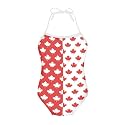 Girls One Piece Swimsuit Beach Bathing Suit Toddler Floral Halter Straps Swimwear for 1-10 Years