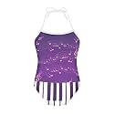 Girls One Piece Swimsuit Beach Bathing Suit Toddler Floral Halter Straps Swimwear for 1-10 Years