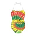 Girls One Piece Swimsuit Beach Bathing Suit Toddler Floral Halter Straps Swimwear for 1-10 Years