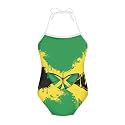 Girls One Piece Swimsuit Beach Bathing Suit Toddler Floral Halter Straps Swimwear for 1-10 Years