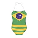 Girls One Piece Swimsuit Beach Bathing Suit Toddler Floral Halter Straps Swimwear for 1-10 Years