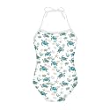 Girls One Piece Swimsuit Beach Bathing Suit Toddler Floral Halter Straps Swimwear for 1-10 Years