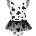 Girls One Piece Swimsuit Cute Princess Bathing Suits Beach Swimwears
