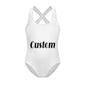 Girls One Piece Swimsuits Axolotl Cross Back Swimwear Beach Summer Quick Dry Beach Bathing Suit