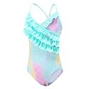 Girls One Piece Swimsuits Mermaid Bathing Suits Summer Swimsuit 2-14 Years
