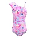 Girls One Piece Swimsuits Mermaid Bathing Suits Summer Swimsuit 2-14 Years