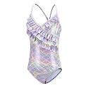 Girls One Piece Swimsuits Mermaid Bathing Suits Summer Swimsuit 2-14 Years