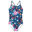 Girls One Piece Swimsuits Summer UPF 50+ Quick Dry Beach Bathing Suit Cross Shoulder Strap Swimwear 2-10 Years