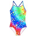 Girls One Piece Swimsuits Summer UPF 50+ Quick Dry Beach Bathing Suit Cross Shoulder Strap Swimwear 2-10 Years