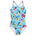 Girls One Piece Swimsuits Summer UPF 50+ Quick Dry Beach Bathing Suit Cross Shoulder Strap Swimwear 2-10 Years