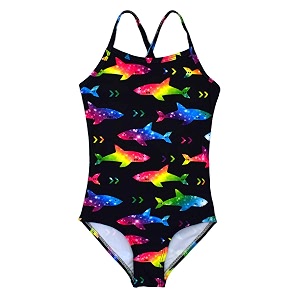 girls one pieces swimsuit cute swimwear bathing suits 2-12 years