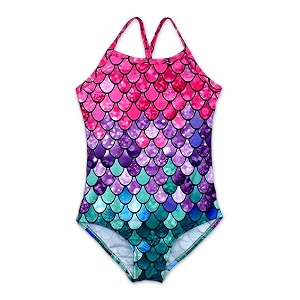 girls one pieces swimsuit cute swimwear bathing suits 2-12 years