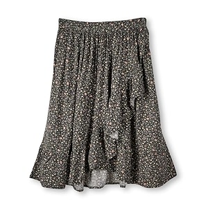 Girls Overlap Rayon Skirt