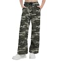 Girls Parachute Cargo Pants Drawstring Waterproof Causal Hiking Pants for Girls Pockets Lightweight Running Joggers