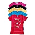 Girls Printed Cotton Half Sleeve Regular Fit