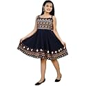 Girls Printed Fit amp Flare Dress