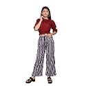 Girls Printed Floral Designer Top amp Palazzo