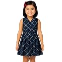 Girls Printed Knee Length Fit and Flare